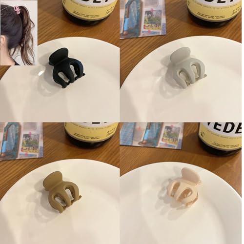 4 x Haarspangen, 3,5 cm, kleine Haarklammern, Oktopus-Haarspange, Klauen-Clips für dünnes Haar, Haarstyling-Clips, trendige Haarspangen für Damen und Mädchen von YUEYINGMG