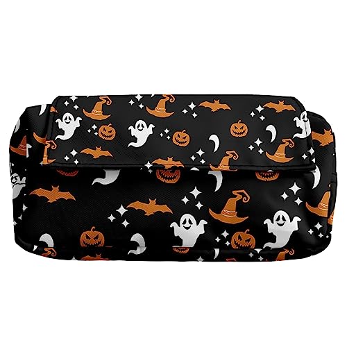 YUGHGH Halloween Kürbis Muster Stift Tasche Bleistift Fall Peripheren Bleistift Multifunktionale Werkzeuge Briefpapier Lagerung Box Tasche Akkuschrauber Bit Set (A, One Size) von YUGHGH