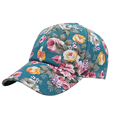 YUGHGH Pfingstrosenfarbene Baseballkappe, lässiger Trend, Entenkappe, Outdoor-Sonnenhut Baseball Cap von YUGHGH