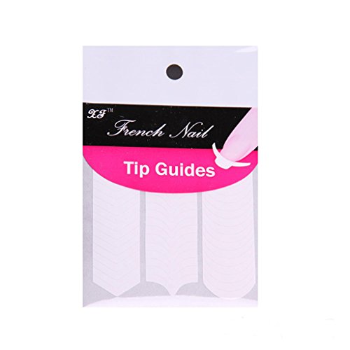 1/100 Pack Französische Schablone Nagelkunst Form Fringe Guides Maniküre Aufkleber Tipps Band 1/100 Pack Französische Schablone Nagelkunst Form Fringe Guides Maniküre Aufkleber Tipps Band von YUGSHNKFC