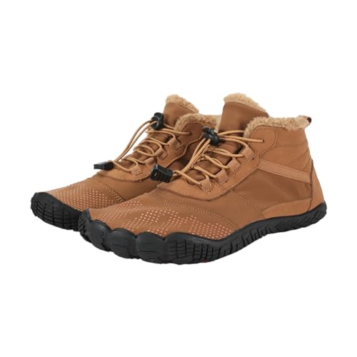 YULONGESS Barfußschuhe Winter, Warm Wasserabweisend Gefüttert Winterschuhe, für Damen Herren Barfuss Schuhe, für Damen/Männer Schuhe, Breite Füße Anti-Rutsch-Schuhe Gr.36-47 von YULONGESS