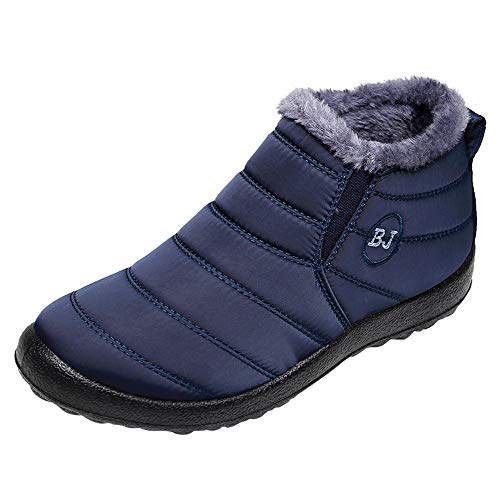 YULONGESS Winterstiefel Damen, Winter Kurzschaft Stiefel Warme Gefütterte Winterschuhe Rutschfest Damenstiefel Wasserdicht Wanderschuhe Leicht Boots Schuhe Schneestiefel Winterstiefel Stiefeletten von YULONGESS