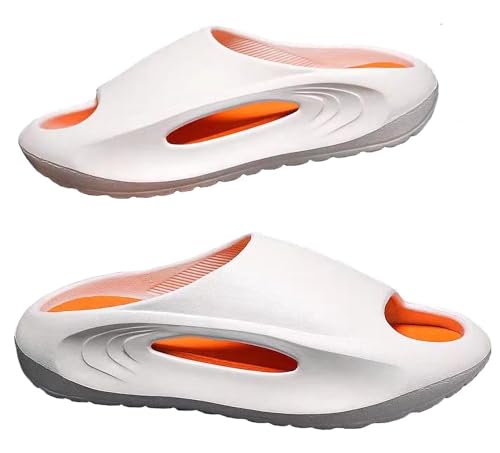 YUNZLAN Badezimmersandalen für Frauen und Männer Weiche Duschpantoffeln Strandpantoffeln Poolsandalen Sommerhaussandalen,39-40,orange von YUNZLAN