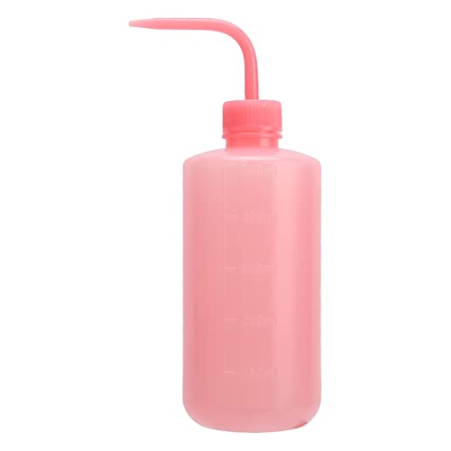 4 X Tattoo-Wasserflasche, 500 Ml Tattoo-Wasserspritzflasche, Tattoo-Waschflasche, Spülflasche, Bewässerungswerkzeuge, Kunststoff-Quetschflasche für Tattoo-Zubehör (Rosa) von YUYTE