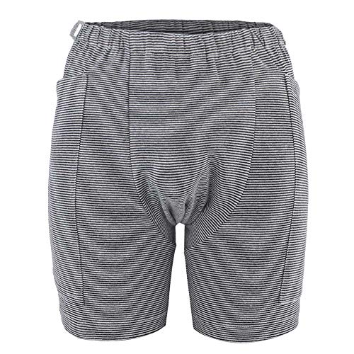 Herren Urinsammler, Urinbeutel Hose pflegeleicht Inkontinenzhose Anzug, Inkontinenz Shorts für tagsüber Outdoor Aktivitäten (Nicht einschließlich Urinbeutel)(L-Men) von YUYTE