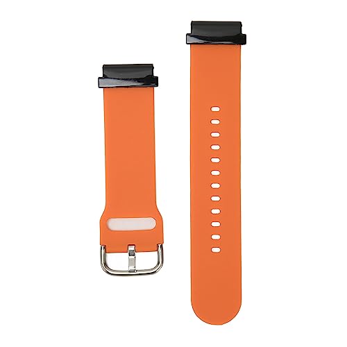 YUYTE Austausch der Silikon-Uhrenarmbänder, Austausch der Smart-Sportuhren-Armbänder, Bequem mit Schweißfestem Design, Smart-Sportuhren-Armbänder (ORANGE) von YUYTE