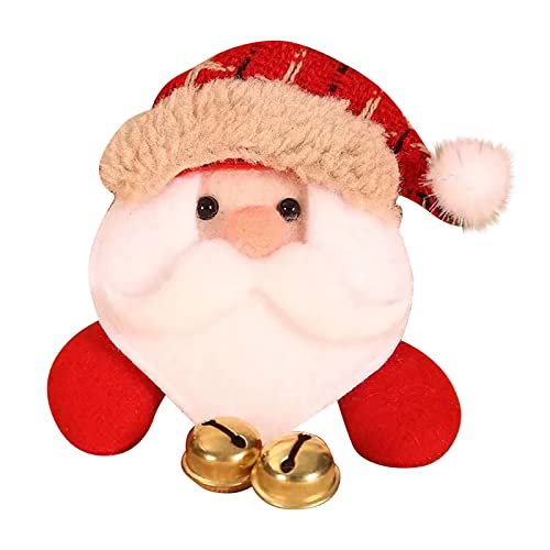 Brosche Damen Weihnachtsdekoration liefert leuchtende hängende Glocke Brosche Pin Abzeichen Mann Schneemann Weihnachtsgeschenke Kindergeschenke ene Löwenbrosche (A, One Size) von YWJewly