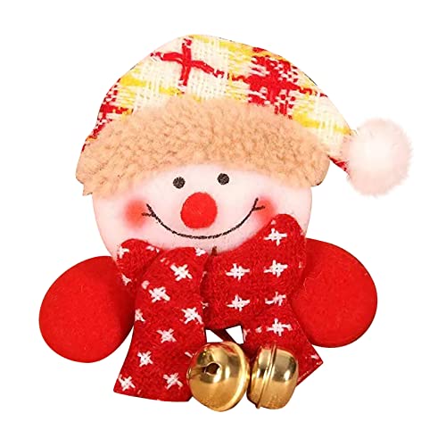 Brosche Damen Weihnachtsdekoration liefert leuchtende hängende Glocke Brosche Pin Abzeichen Mann Schneemann Weihnachtsgeschenke Kindergeschenke ene Löwenbrosche (B, One Size) von YWJewly