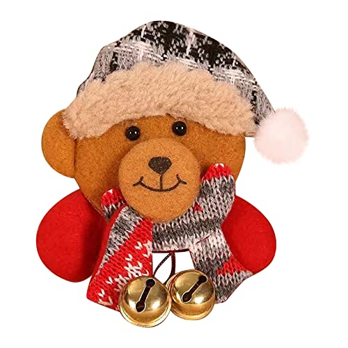 Brosche Damen Weihnachtsdekoration liefert leuchtende hängende Glocke Brosche Pin Abzeichen Mann Schneemann Weihnachtsgeschenke Kindergeschenke ene Löwenbrosche (D, One Size) von YWJewly