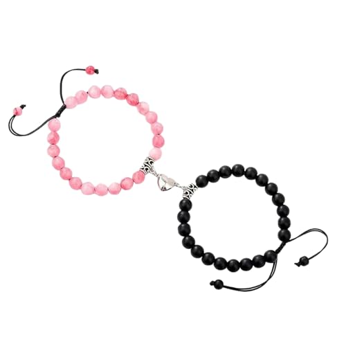 YWJewly Sommer Seil Armbänder Mädchen Mode minimalistischen Stil einfache weibliche Persönlichkeit Schmetterling eingelegten -Armband Armband 2PCS Set Armbänder Armband Kraft (Pink, One Size) von YWJewly