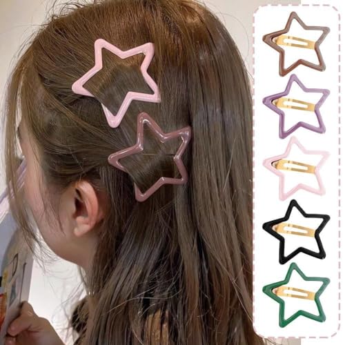 1/5PCS Große Fünf Spitze Sterne Haarnadel Mode Elegant Niedlich Süß Cool Kinder Mädchen Haar Zubehör Frauen Kopfschmuck Riesen Stern Haarnadeln y2k Stern bb Haarnadeln mädchen frauen Haarnadeln frauen von YXRRVING