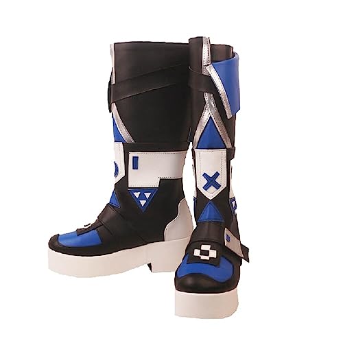 YXZCOS Schuhe 【Honkai: Star Rail: Silver Wolf】 Cosplay Schuh Halloween Kostüme Stiefel Anime Kurzstiefel Party Hausschuhe Rollenspiel Outfit Schuhe -41 von YXZCOS