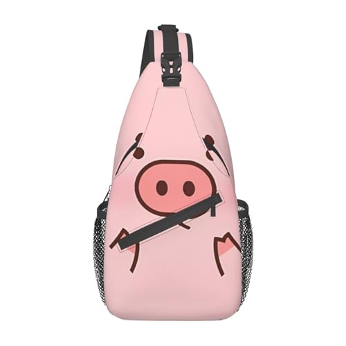 Kreuz-Brusttasche, diagonal, süßes Schweinebild, geeignet für Männer und Frauen, Outdoor-Wandern, tägliche Reisen, lange und kurze Reisen, Schwarz, Einheitsgröße, Schwarz , Einheitsgröße Kreuz-Brusttasche, diagonal, süßes Schweinebild, geeignet für Männer und Frauen, Outdoor-Wandern, tägliche Reisen, lange und kurze Reisen, Schwarz, Einheitsgröße, Schwarz , Einheitsgröße von YYHHAOFA