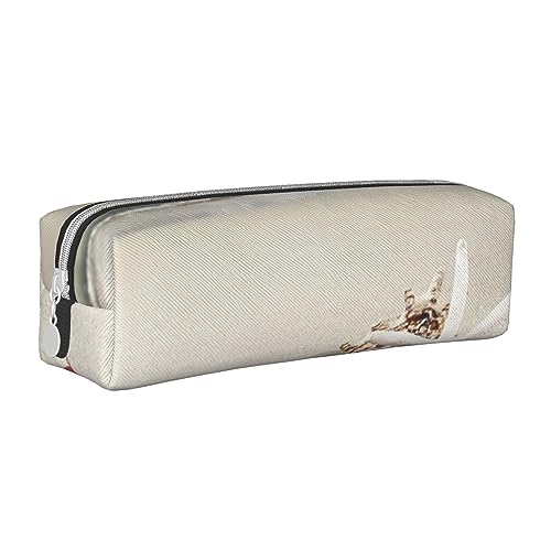 YZWXYYCWM Federmäppchen aus Leder mit Weihnachtsdekoration, langlebig, stilvoll und kompakt, Schreibwaren-Organizer für Männer, Frauen und Unisex – für den Schreibtisch, Reisen und Bürobedarf, weiß, YZWXYYCWM Federmäppchen aus Leder mit Weihnachtsdekoration, langlebig, stilvoll und kompakt, Schreibwaren-Organizer für Männer, Frauen und Unisex – für den Schreibtisch, Reisen und Bürobedarf, weiß, von YZWXYYCWM
