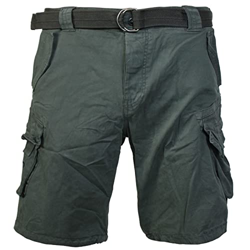 Yakuza Premium Herren Cargo Shorts 3454 dunkelolive Kurze Hose L von Yakuza Premium