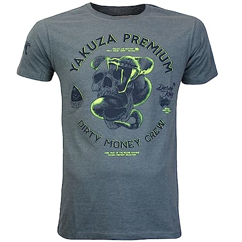 Yakuza Premium Herren T-Shirt 3501 blaugrau XXL von Yakuza Premium