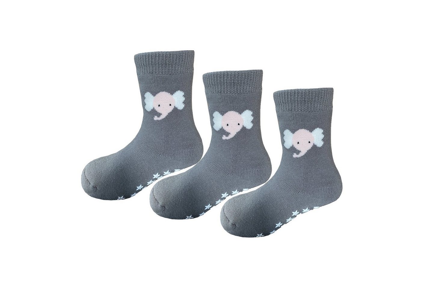 Yalion Langsocken Kinder Baby socken (3 Paar) Anti Rutsch Socken für Jungen Mädchen (Beutel) von Yalion