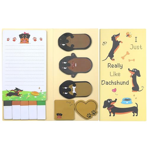 Yamobi 550 Blatt Dackel Haftnotizen Set Mit Niedlichen Dackelmotiven,Ideal Für Schule, Büro Und Zuhause,Schreibtischzubehör Und Geschenkidee Yamobi 550 Blatt Dackel Haftnotizen Set Mit Niedlichen Dackelmotiven,Ideal Für Schule, Büro Und Zuhause,Schreibtischzubehör Und Geschenkidee von Yamobi