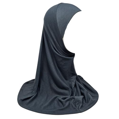 Yaqeen Mädchen Jersey Hijab Instant Kopftuch Baumwolle Viskose Einfarbig Amira Fertig Pull On Kinder Schal Ideal für jeden Anlass Schule/Kindergarten/Madrassah/Moskite/Ramadan/Eid, grau, One size Yaqeen Mädchen Jersey Hijab Instant Kopftuch Baumwolle Viskose Einfarbig Amira Fertig Pull On Kinder Schal Ideal für jeden Anlass Schule/Kindergarten/Madrassah/Moskite/Ramadan/Eid, grau, One size von Yaqeen