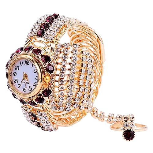 Yardenfun 1 Stück Damen Ringuhr Modische Uhr Für Mädchen Quarz Armbanduhr Mädchenuhr Damenuhr Quarzuhr Legierungsuhr Damenuhr Freizeituhr Quarzuhrwerk von Yardenfun