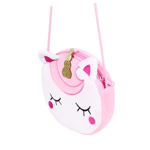 Yardenfun 1 Stück Einhorn Umhängetasche Bezaubernde Tasche Für Kinder Tragbare Wickeltasche Cartoon Tasche Einhorn Minitasche Hübsche Umhängetasche Bezaubernde Umhängetasche Schicke von Yardenfun