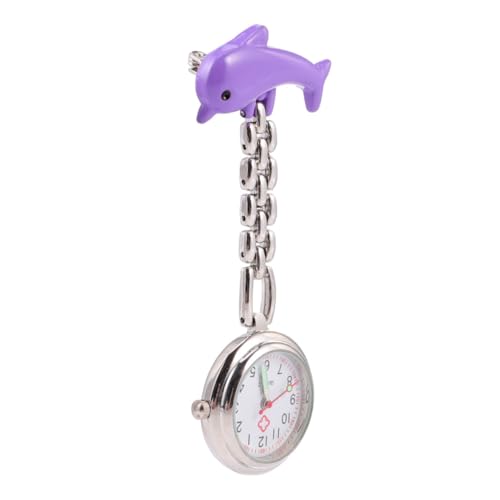 Yardenfun 1 Stück Taschenuhr Mini Brustuhr Zinklegierung Uhren Uhr Für Ärzte Quarzuhren Clip On Hängende Krankenschwesteruhren Mode Hängeuhr Quarzwerk Uhr Arztuhr von Yardenfun