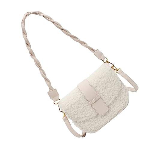 Yardenfun Damentasche Aus Polyester Und Plüsch Umhängetasche Für Damen One Shoulder Tasche Damentasche Aufbewahrungstasche One Shoulder Tasche Einzigartige Umhängetasche Single von Yardenfun