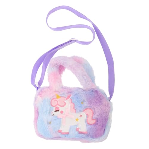 Yardenfun Einhorn Tasche Für Kinder Plüsch Geldbörse Kleinkind Geldbörse Einhorn Plüsch Tasche Geldbörse Für Teenager Mädchen Kinder Geldbörse Corssbody Geldbörse Für Mädchen Cartoon von Yardenfun