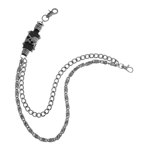 Yardenfun Gothic Punk Metallkette für Hosen Verstellbare Hip Hop Jeans Dekoration Langlebige Kette für Männer Frauen Einfach zu Befestigen Robustes Material Yardenfun Gothic Punk Metallkette für Hosen Verstellbare Hip Hop Jeans Dekoration Langlebige Kette für Männer Frauen Einfach zu Befestigen Robustes Material von Yardenfun