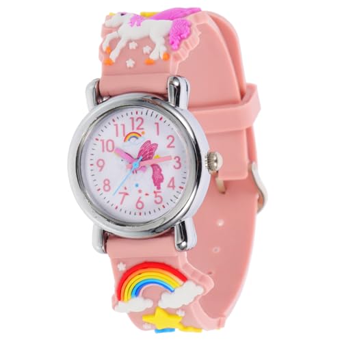 Yardenfun Kinder Cartoon Uhr Tragbare Uhr Für Kinder Silikonarmbanduhr Kinderuhr Einhorn Muster Kinderuhr Bezaubernde Kinderuhr Dekorative Kinderuhr Kinderuhr Ornament von Yardenfun