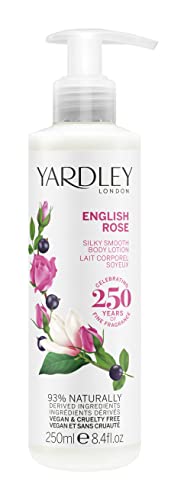 Yardley London English Rose Body Lotion, florale Körpercreme mit Sheabutter und Vitamin E, beruhigende und pflegende Körperlotion für Frauen, 250ml Yardley London English Rose Body Lotion, florale Körpercreme mit Sheabutter und Vitamin E, beruhigende und pflegende Körperlotion für Frauen, 250ml von Yardley London