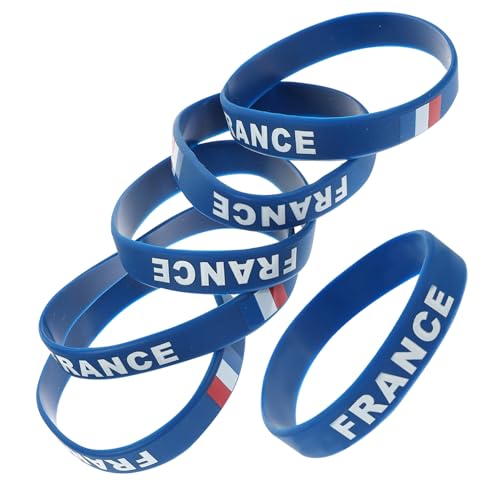 Yardwe 6 Stk Land Armbänder Für Männer Welt Tasse Party Favors Basketball-silikon Amerika-flagge Benutzerdefinierte Armbänder Flagge Der Vereinigten Staaten Us Flagge Armband Fußball Mann von Yardwe