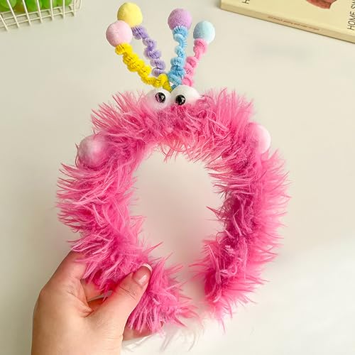 Lustige Plüsch Stirnbänder für Frauen niedliche flauschige Haar bänder Mädchen Stirnband Cosplay Hair Hoop von Yawdil