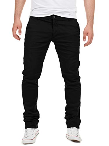 Yazubi - Baumwoll Chino Herren Hose - Business Chinohosen - Männer Stretch Stoffhosen Dustin, Schwarz (Black 4R194008), W29/L34 von Yazubi