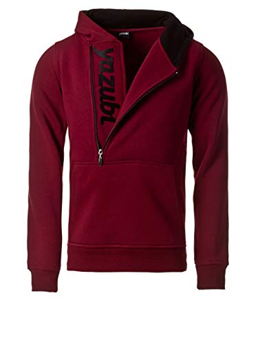 Yazubi Herren Sweatshirts Kapuzenpullover, Bordeaux/Black, XL von Yazubi