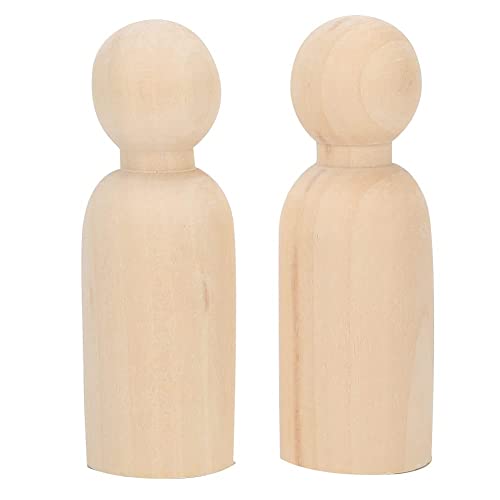 Yctze Malpuppe, 10 Stück 75 Mm Malpuppen aus Holz, Basteln für Kinder von Yctze