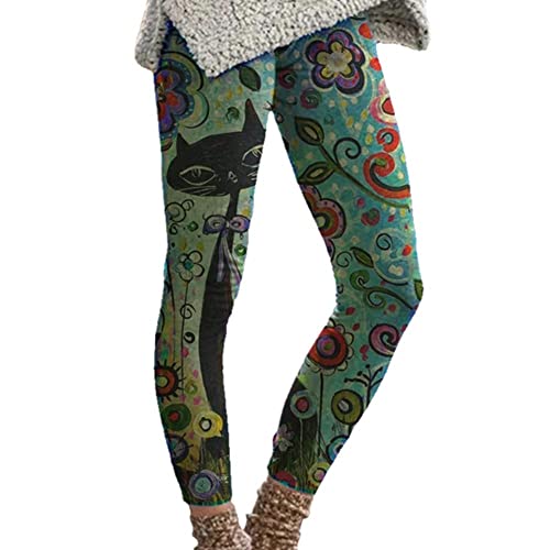 Yeehliny Damen Thermo Leggings Thermoleggins WinterLeggings Thermostrumpfhosen Stretchy Hosen Strumpfhosen Winterhose Vintage Freizeithosen Joginghose Yogahose von Yeehliny