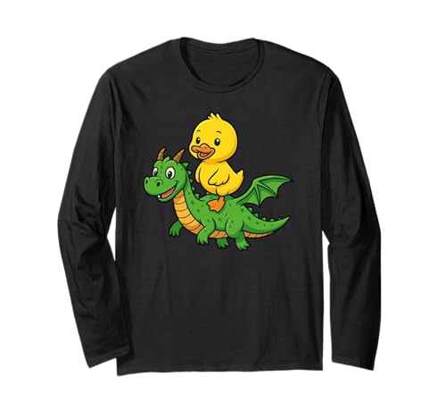 Lustiges Baby gelbe Ente Drache Reitzoo Tag Jungen Mädchen Kinder Langarmshirt Lustiges Baby gelbe Ente Drache Reitzoo Tag Jungen Mädchen Kinder Langarmshirt von YellowDuckAxis1