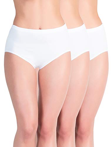 Yenita 6 Stück Damen Taillen-Slips, Maxislip-Taillenslip mit weichem Einziehgummi-Öko-Tex Standard 100 von Yenita