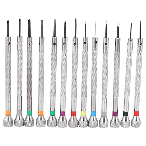 Yheonver 0,6 Mm-2,0 Mm 13 Stücke Neue Uhrmacher Schraubendreher Set Uhr Gläser Flache Klinge Sortiment Schlitz Flach Schrauben Dreher Set, Juweliere Uhr Schrauben Dreher für Uhrmacher Yheonver 0,6 Mm-2,0 Mm 13 Stücke Neue Uhrmacher Schraubendreher Set Uhr Gläser Flache Klinge Sortiment Schlitz Flach Schrauben Dreher Set, Juweliere Uhr Schrauben Dreher für Uhrmacher von Yheonver