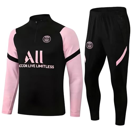 YiJee PSG Fußball Trikot für Erwachsene - Fußball Trainingsanzug mit Langarm für Paris Football Fans - Atmungsaktive Sportbekleidung für Fitness und Laufen - Jogginganzug Fußballtrikot Set von YiJee