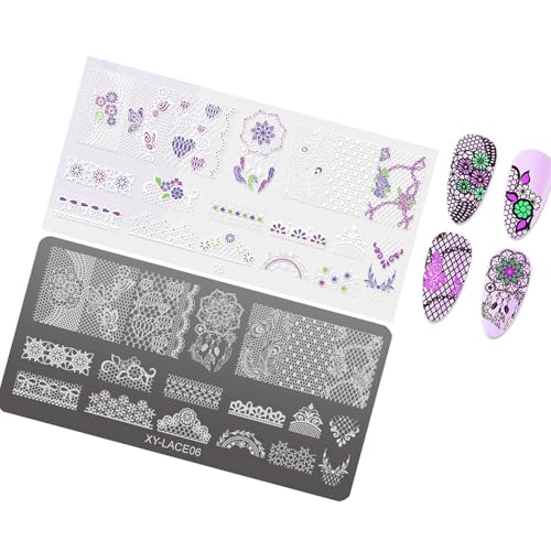 Nägel Schablone Stempel Blumen Nägel Stempelvorlagen Französische Nägel Stempelplatten Nägel Kunst Schablonen Für Nagelstudio Nägel Schablone Stempel Blumen Nägel Stempelvorlagen Französische Nägel Stempelplatten Nägel Kunst Schablonen Für Nagelstudio von YiNLuax