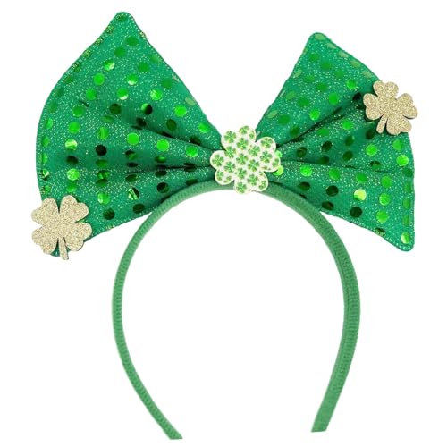 Patrick's Day Haarreif für Erwachsene, glänzendes Glitzer-Puder, irische Pailletten, Festival, Party, Haarreif für Teenager, Kopfschmuck, Patrick's Day Haarband von YiQinzcxg