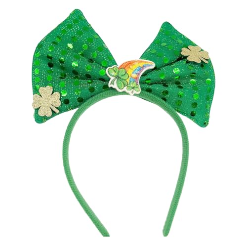 Patrick's Day Haarreif für Erwachsene, glänzendes Glitzer-Puder, irische Pailletten, Festival, Party, Haarreif für Teenager, Kopfschmuck, Patrick's Day Haarband von YiQinzcxg