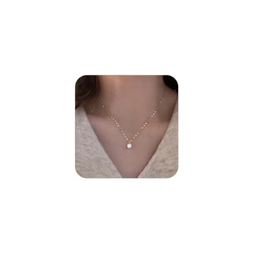 Yienate Zierliche Hochzeit Kristall Halskette Choker Kette Gold CZ Strass Anhänger Halskette Elegante Braut Brautjungfer Kristall Gefüllte Halskette Schmuck Geschenk für Frauen Mädchen von Yienate