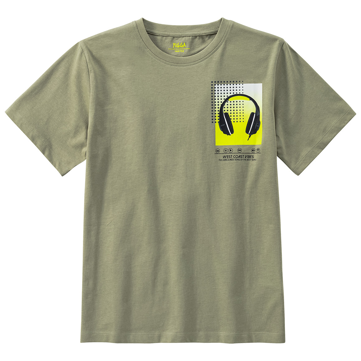 Jungen T-Shirt mit Kopfhörer-Motiv von Yigga