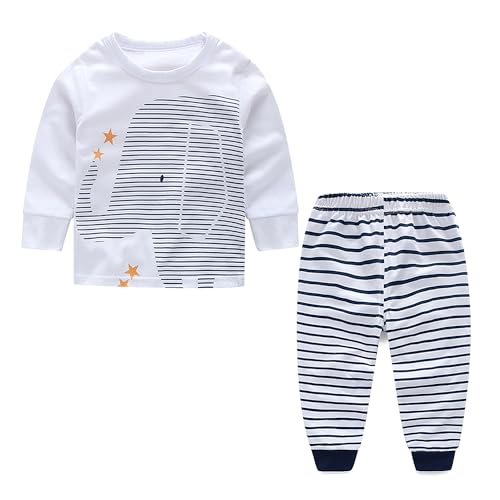 Yilaku Baby Jungen Outfits Babykleidung Set Halloween Kleinkinder Langarm Top + Legging Hosen 2tlg Kleidung Sets Outfits Geschenke（Elefant, 18-24 Monate） von Yilaku