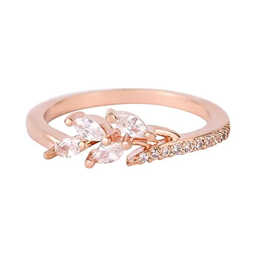 Schöne Schmuckringe, Liebesringe, Damen, Fretting, Perlenringe, Damenmode, Öffnung, verstellbar, Schmuck, Eheringe, beste Geschenke für Valentinstag, Ringe für Männer, verstellbar, rose gold, 11 von Yinguo