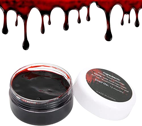 Kunstblut, Make-up Blut Halloween Kostüm Bühne Wunde Narbe Kunstblut Spezialeffekt Make-up Blut für Theater und Kostüm oder Halloween Zombie von Yinhing