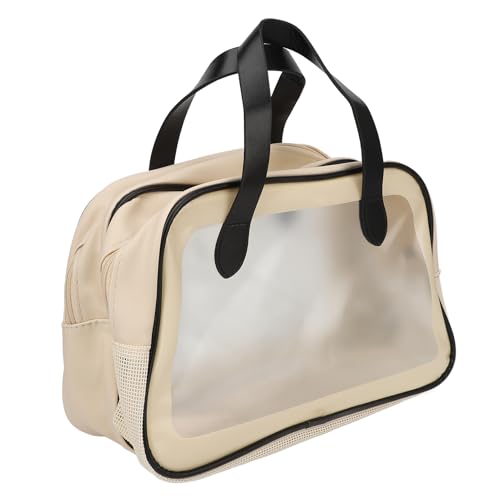 Transparente Kulturtasche für Damen und Herren, Kulturtasche für Trockene und Nasse Reisen, Kosmetik-Organizer, Aufbewahrungstasche, PVC-Make-up-Tasche, Schwarz von Yinhing